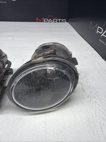 01-06 BMW E46 M3 Front Left Right Passenger Driver Bumper Fog Lights Clear OEM