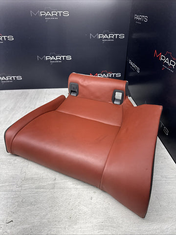 08-13 BMW E92 M3 Coupe Left Driver Rear Seat Bottom Bench Fox Red Leather OEM