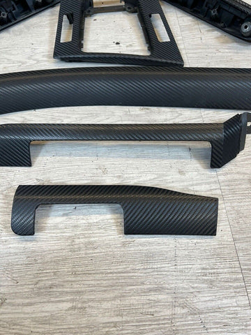 01-06 BMW E46 M3 Coupe Interior Armrests Trims Trim Set Carbon Fiber Wrapped