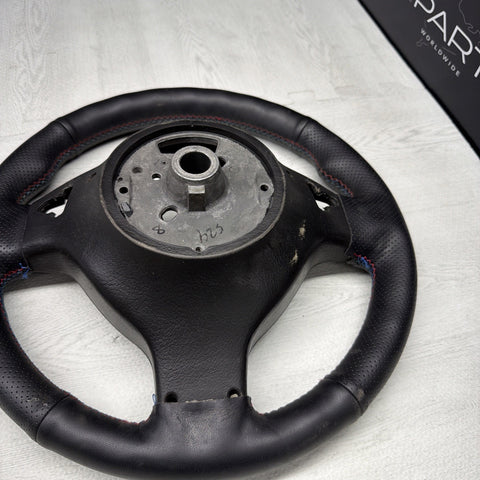 BMW Steering Wheel 01-06 E46 M3 Stock SMG 32342282020 Custom Rewrapped