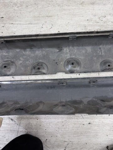 01-06 BMW E46 M3 Rocker Panel Side Skirts OEM Carbon Black *Scratches*