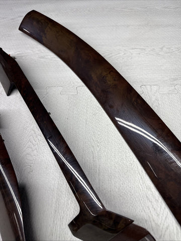 01-06 BMW E46 325 330 M3 Headlight Switch Radio Dash Trims Wood