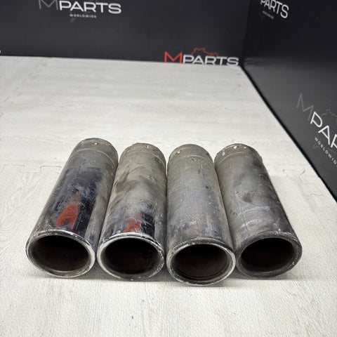 08-13 OEM BMW E92 E93 M3 S65 Rear Exhaust Quad Muffler Tips (4)