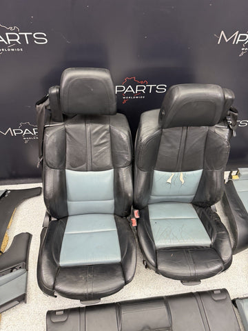 08-13 BMW E93 M3 Convertible Complete Interior Seats Black Silverstone Novillo