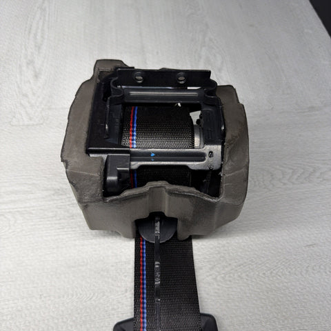OEM BMW G80 M3 Competition Rear Right Passenger Seatbelt Retractor M Stitch