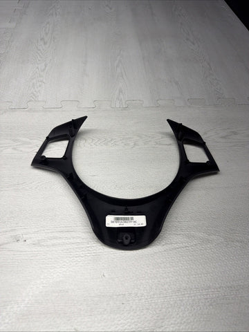 08-13 BMW E90 E92 E93 M3 Lower Steering Wheel Trim Cover Plate Black *Peeling*