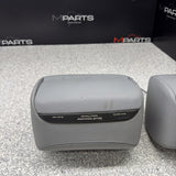 2001-2006 BMW E46 M3 Convertible Grey Rear Headrests Head Rests Pair OEM *Tabs*