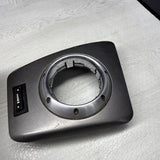 01-06 BMW E46 M3 Center Dome SMG Shift Plate Titan Shadow Grey