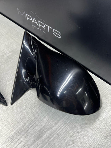 95-99 BMW E36 M3 Coupe Side Mirrors Pair Cosmos Black