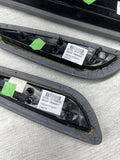 01-06 BMW E46 M3 Convertible Door Upper Arm Rest Armrest Pads Grey Gray