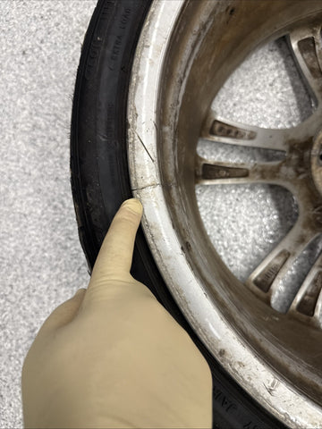 09-17 BMW 535i 550i 740i 750i 760i 20X10 OEM WHEEL RIM 36117841824 REAR *4 CRACK