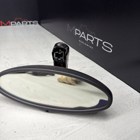 01-06 BMW E46 M3 Oval Rear View Rearview Mirror OEM 7892262 *Liquid*