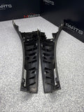 01-06 BMW E46 M3 Convertible Rear Top Lateral Trim Panel Pair Black OEM *notes*