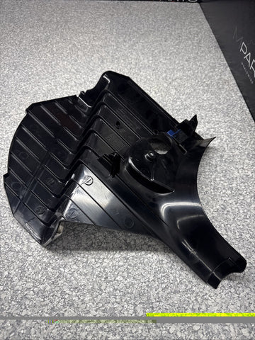 01-06 BMW E46 M3 BLACK DEAD PEDAL KICK PANEL COVER 7902400 *Hairline Crack