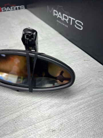 01-06 BMW E46 M3 Rearview Rear View Oval Mirror *Damage