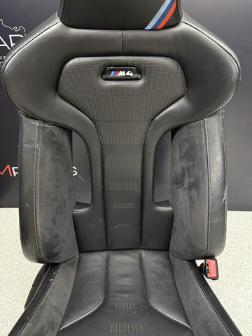 15-20 BMW F82 M4 CS M4cs Coupe Front Right Passenger Seat Black