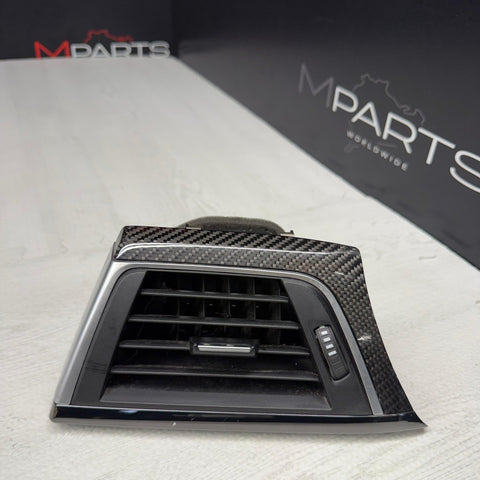 2015-2020 BMW M4 M3 LH DRIVER SIDE OUTER CARBON FIBER AIR VENT OEM 9218549