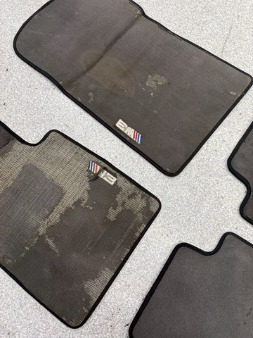 Used Genuine 01-06 BMW E46 M3 Coupe Carpets Floor Mats Black Front & Rear