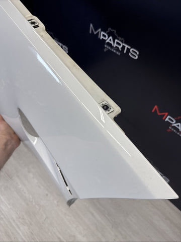08-13 BMW E92 E93 M3 Left Driver Fender Panel Alpine White 41358042831