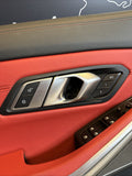 BMW 21-26 G80 M3 Sedan OEM Front Left Driver Door Card Panel Fiona Red