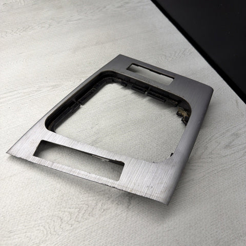01-06 BMW E46 M3 Convertible Interior Center Shift Shifter Trim Brushed Aluminum