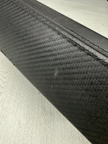 06-11 BMW E90 E92 E93 328 330 335 M3 DASH TRIM CARBON LEATHER 52850610 OEM