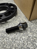 NEW 15mm 5x112 66.56mm Wheel Spacer Spacers Black Bolts