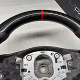 08-13 BMW E90 E92 E93 M3 OHC Carbon fiber Steering Wheel Red Stitched DCT