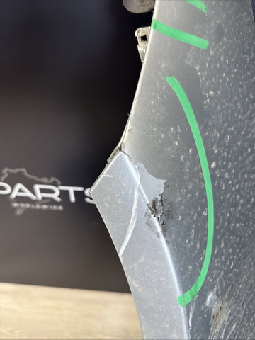 08-13 BMW E92 E93 M3 Left Driver Fender Panel Silver 41358042831 *Cracks