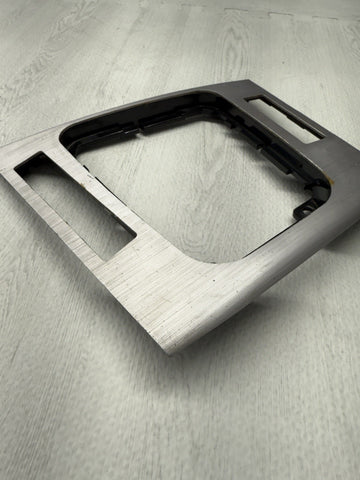 01-06 BMW E46 M3 Convertible Interior Center Shift Shifter Trim Brushed Aluminum