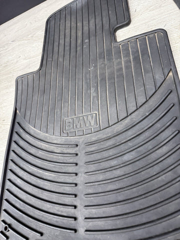 BMW OEM E46 325 330 M3 All Weather Rubber Floor Mat Set 2pc Front