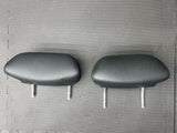 2001-2006 BMW E46 M3 Coup Rear Seat Headrests Black Leather OEM