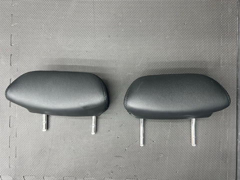 2001-2006 BMW E46 M3 Coup Rear Seat Headrests Black Leather OEM