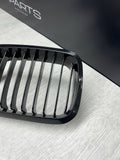 BMW 01-06 E46 M3 Front Kidney Grilles Matte Black Set