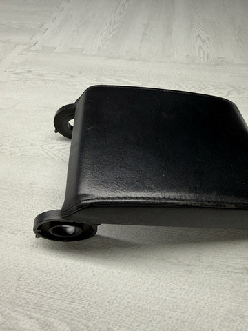 01-06 BMW E46 M3 Center Console Armrest Arm Rest Black Leather Top