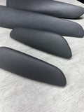 01-06 BMW E46 M3 Convertible Door Upper Arm Rest Armrest Pads Grey Gray