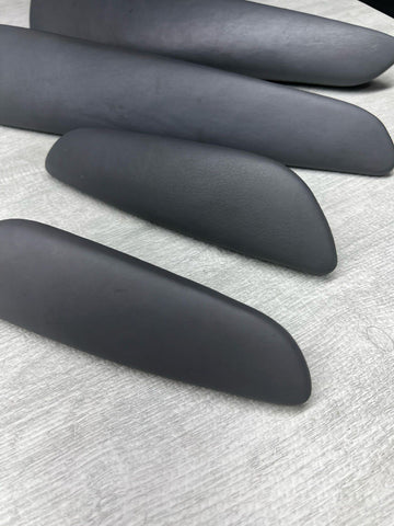 01-06 BMW E46 M3 Convertible Door Upper Arm Rest Armrest Pads Grey Gray