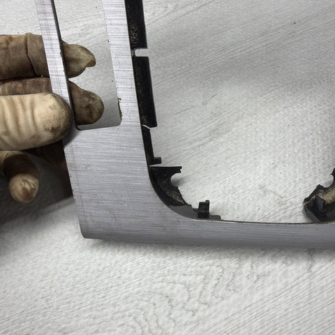 01-06 BMW E46 M3 Convertible Interior Center Shift Shifter Trim Brushed Aluminum