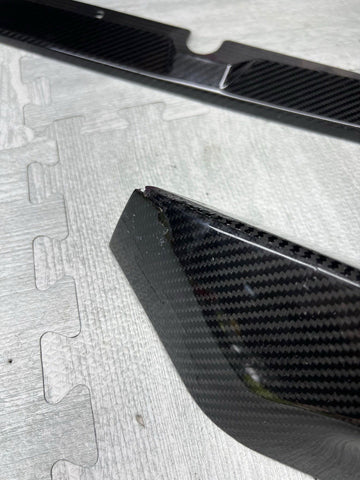 Carbon Fiber M Performance Front Bumper Lip 21-26 BMW G80 G82 G83 M3 M4 *Cracked