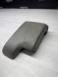 01-06 BMW E46 M3 Center Console Top Armrest Arm Rest Dove Grey Leather