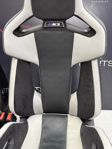 21-26 BMW G80 M3 Sedan Original Silverstone Interior Front Bucket Seats
