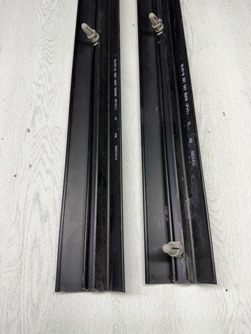 OEM BMW 98-02 Z3 M Z3M Coupe Interior Door Sill Cover Covers Trims Pair Black