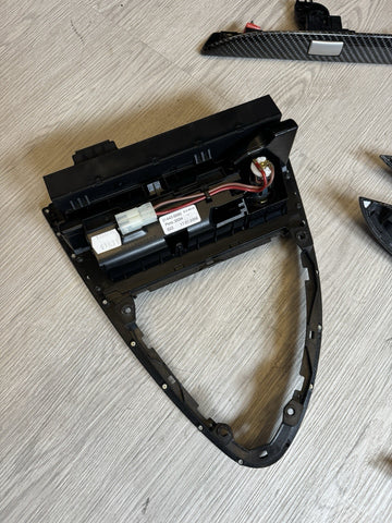 06-07 OEM BMW E63 E64 M6 Front Rear Door Dash Center Console Carbon Trim SET