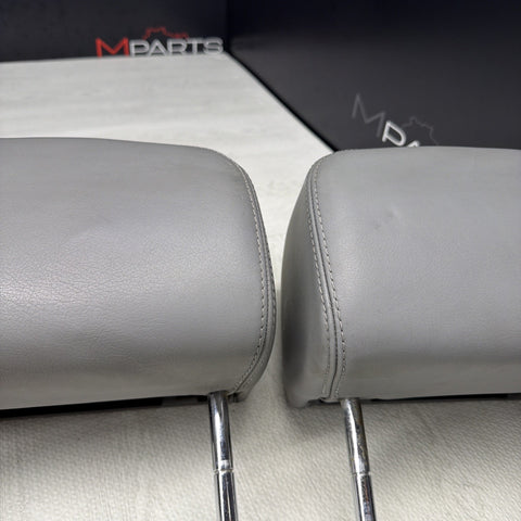 2001-2006 BMW E46 M3 Convertible Grey Rear Headrests Head Rests Pair OEM