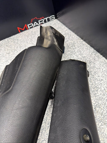 01-06 BMW E46 M3 Convertible Rear Top Lateral Trim Panel Pair Black OEM *notes*