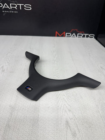 01-06 BMW E46 M3 Lower Steering Wheel Trim Cover Plate Leather