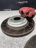 08-13 BMW E90 E92 E93 M3 Rear Brakes Brake Calipers Red & Discs Rotors