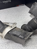 BMW E46 M3 OEM (2001-2006) BRAKE AIR INLET DUCTS + BRACKETS PAIR *1 BROKEN TAB