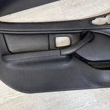 96-02 BMW Z3M Front Left Driver Door Card Panel Cover Trim Leather Black
