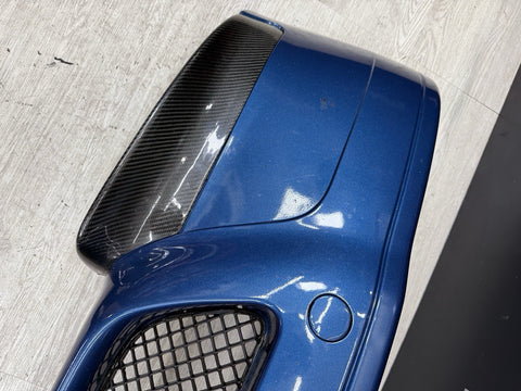 (PICKUP ONLY) 01-06 BMW E46 M3 CSL Style Front Bumper Topaz Blue With Splitters